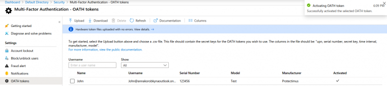 Hardware Tokens for Azure MFA - Protectimus Solutions